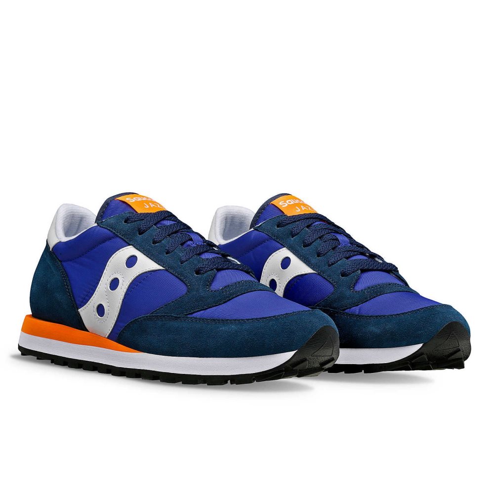 Saucony Jazz Original Granatowe Białe | 92160-DUQF