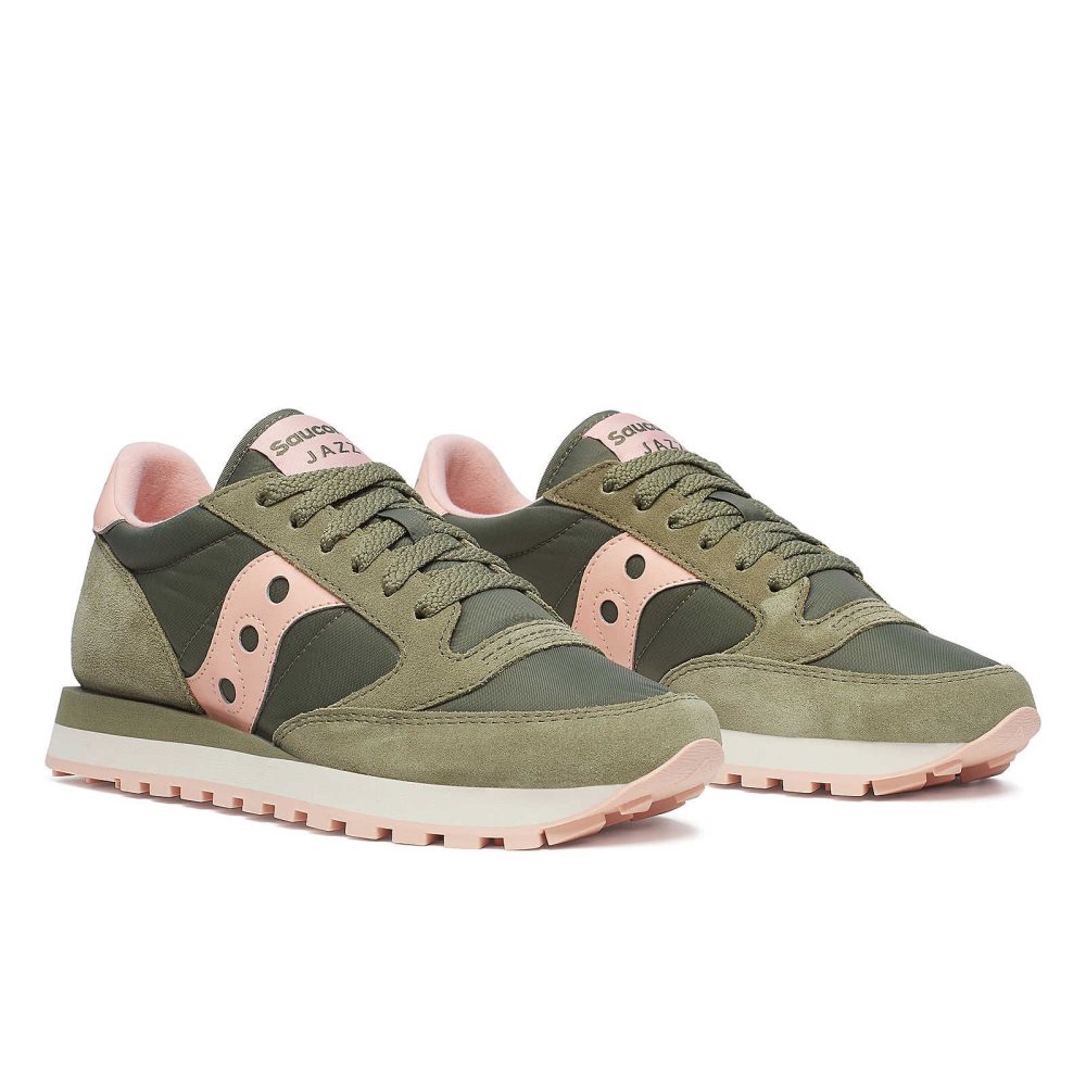 Saucony Jazz Original Oliwkowe Koralowe | 02856-EIAR