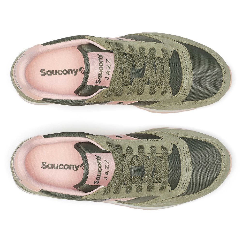 Saucony Jazz Original Oliwkowe Koralowe | 02856-EIAR