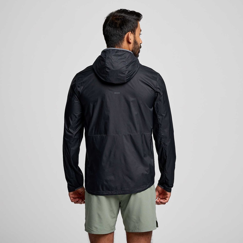 Saucony Peregrine Packaway Jacket Czarne | 67093-ZEYC