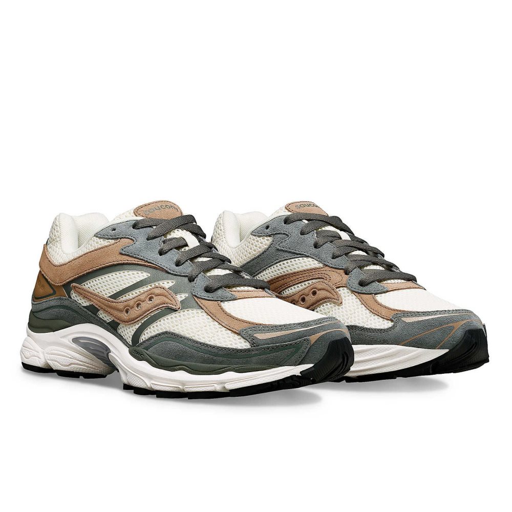 Saucony ProGrid Omni 9 Premium Kremowe Zielone | 18056-LUYB