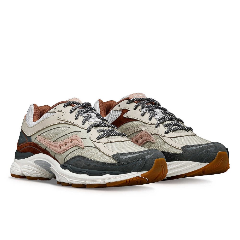 Saucony ProGrid Omni 9 Secure Brązowe Szare Brązowe | 69158-JVTW