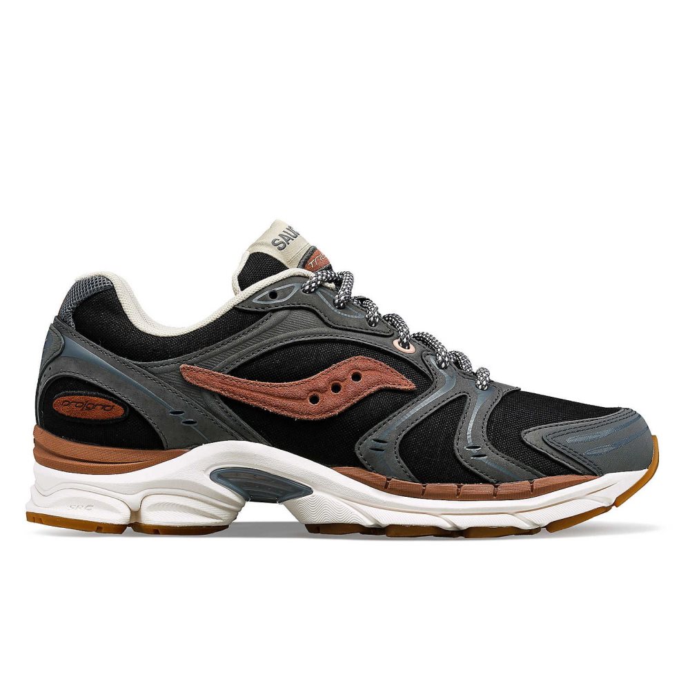 Saucony ProGrid Triumph 4 Secure Szare Brązowe | 54910-IGKA