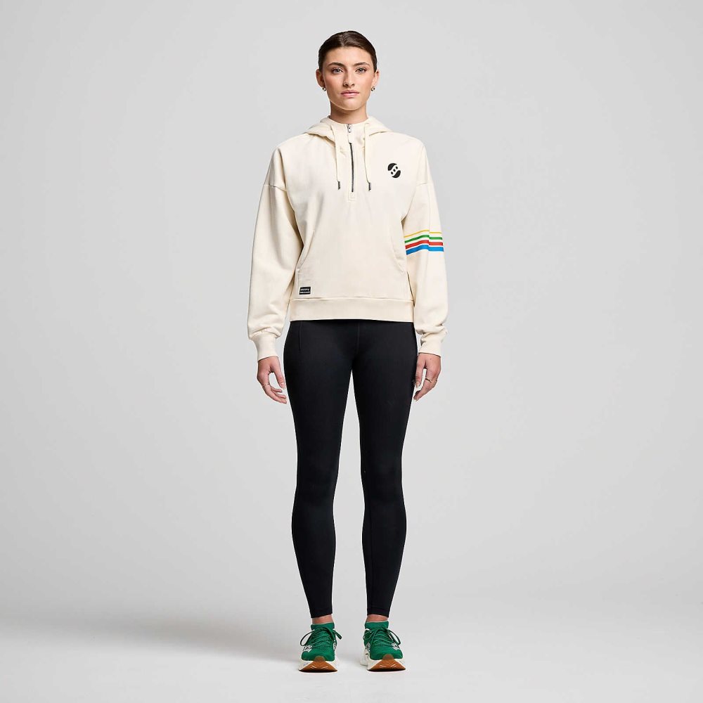 Saucony Recovery Zip Hoody Ciemny Zielone | 82956-GQVU