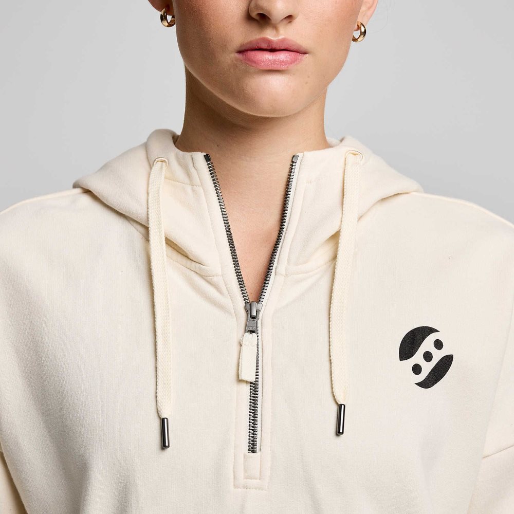 Saucony Recovery Zip Hoody Ciemny Zielone | 82956-GQVU