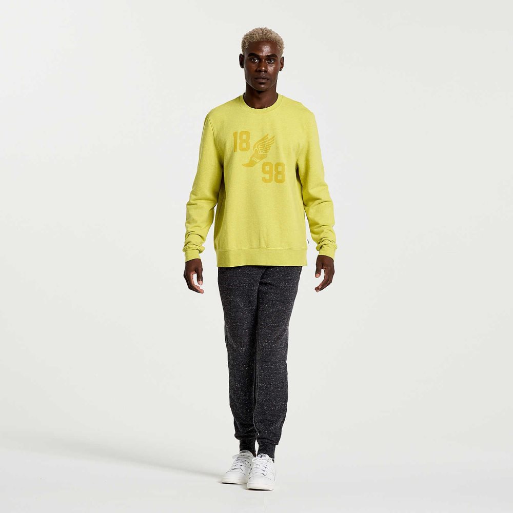 Saucony Rested Crewneck Arroyo Heather Graphic | 57184-ZSER