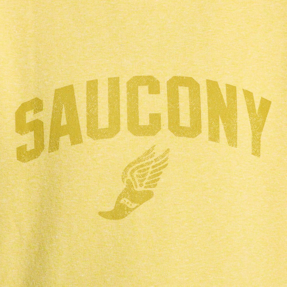 Saucony Rested Crewneck Sulphur Heather Graphic | 04386-TNVB