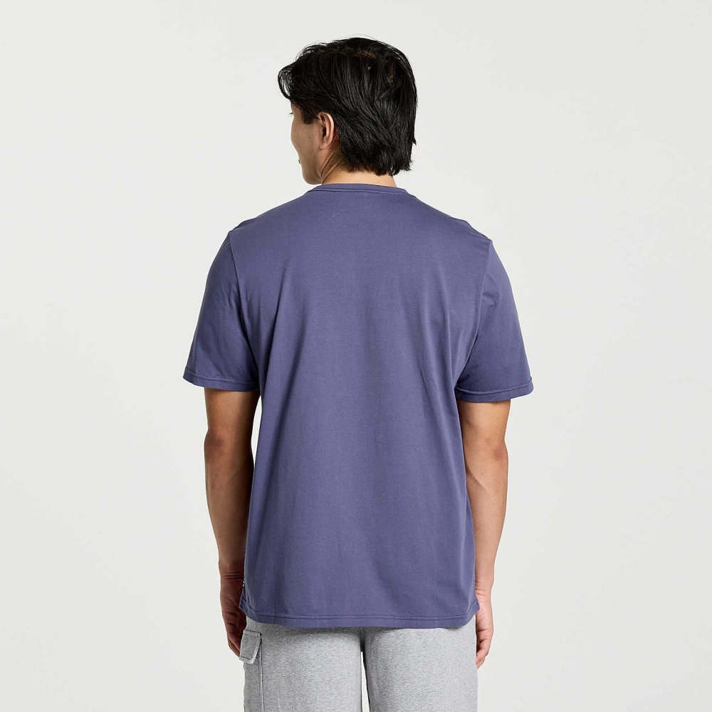 Saucony Rested T-Shirt Horizon Heather Graphic | 51839-RWPF