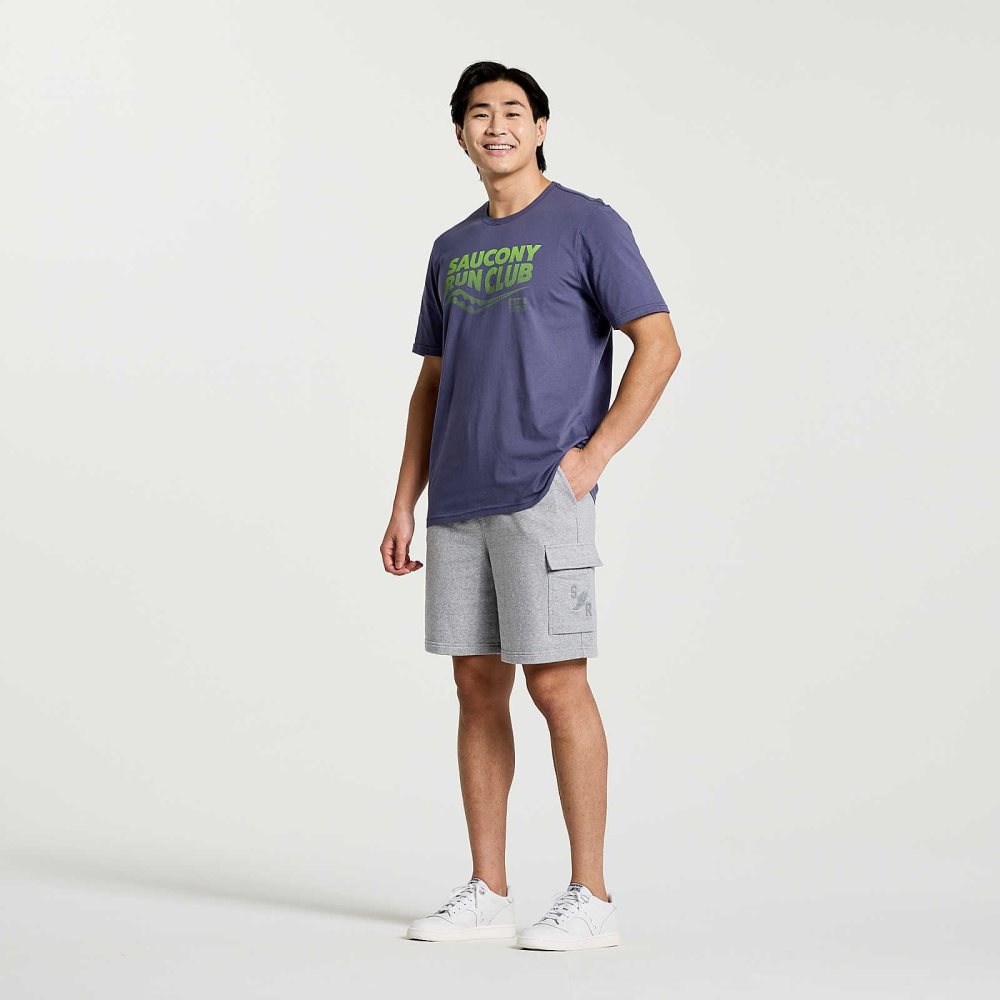 Saucony Rested T-Shirt Horizon Heather Graphic | 51839-RWPF