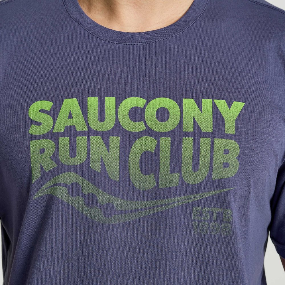 Saucony Rested T-Shirt Horizon Heather Graphic | 51839-RWPF