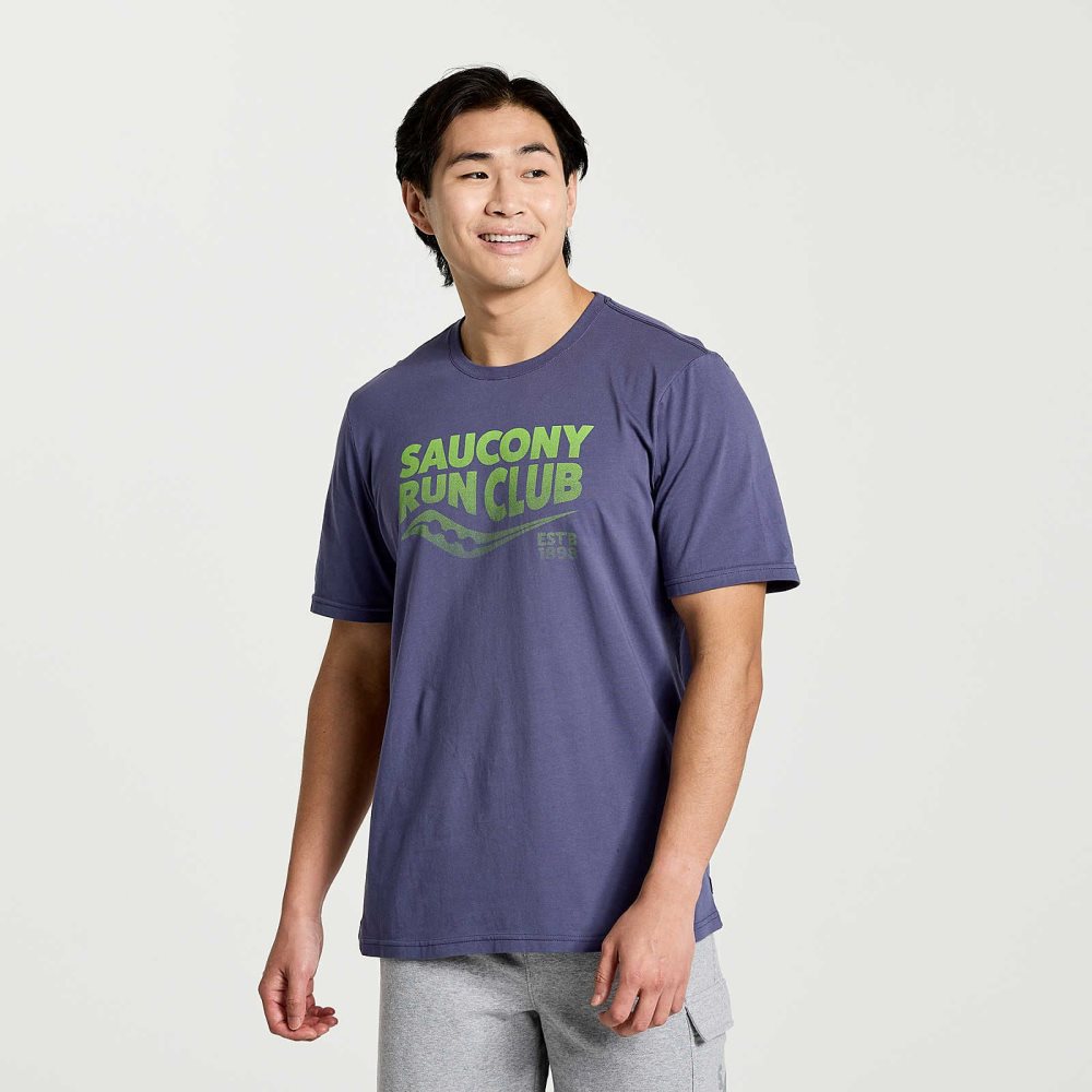 Saucony Rested T-Shirt Horizon Heather Graphic | 51839-RWPF