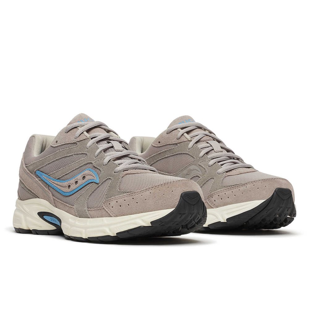 Saucony Ride Millennium Suede Szare Białe | 39701-OSZV