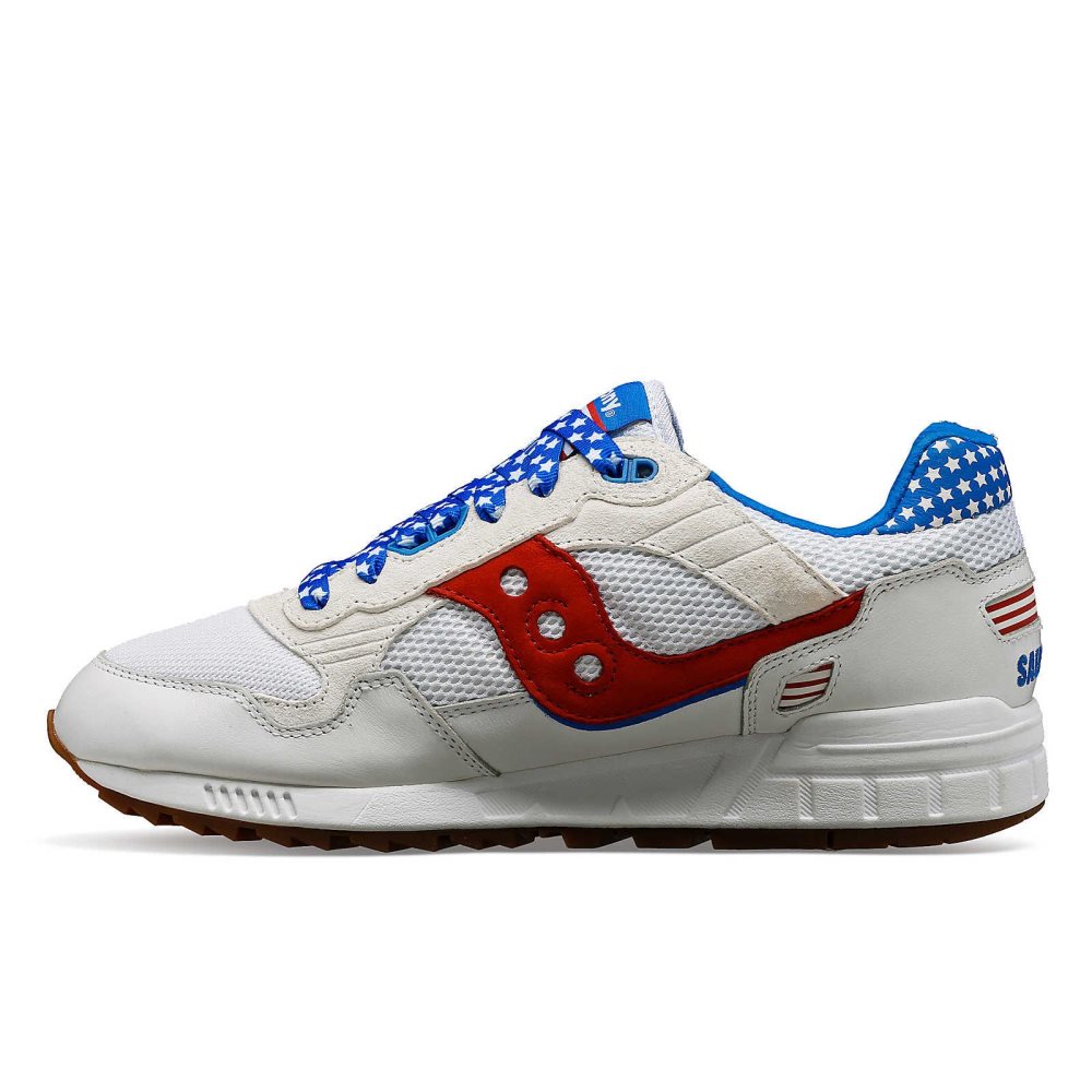 Saucony Shadow 5000 Fireworks Białe Czerwone | 36278-IJAZ