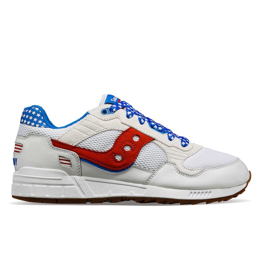 Saucony Shadow 5000 Fireworks Białe Czerwone | 36278-IJAZ