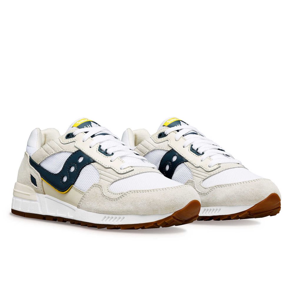 Saucony Shadow 5000 Premium Ivy Prep Białe Granatowe | 49532-DCPH