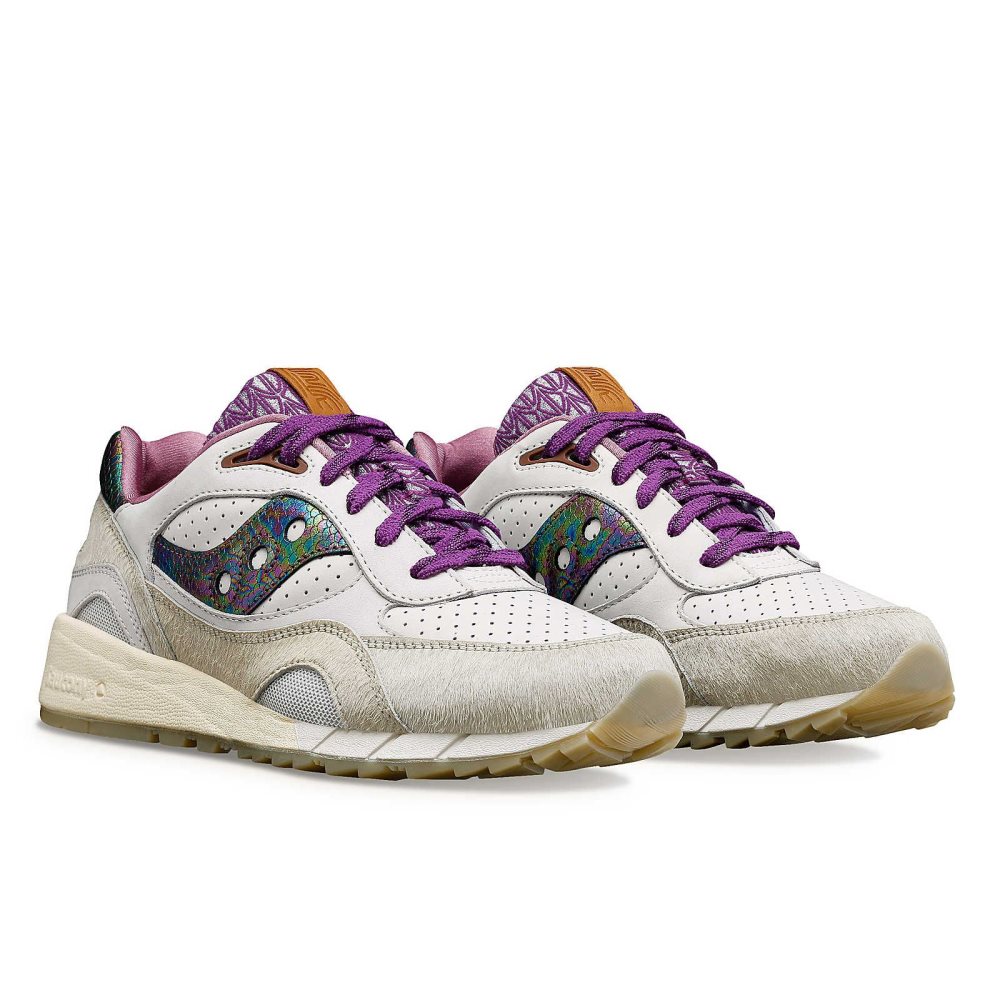 Saucony Shadow 6000 Phoenix Kremowe Kolorowe | 70328-WPKX