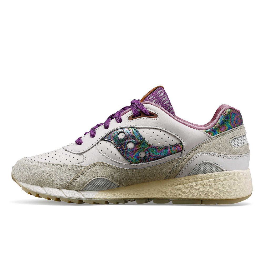 Saucony Shadow 6000 Phoenix Kremowe Kolorowe | 70328-WPKX