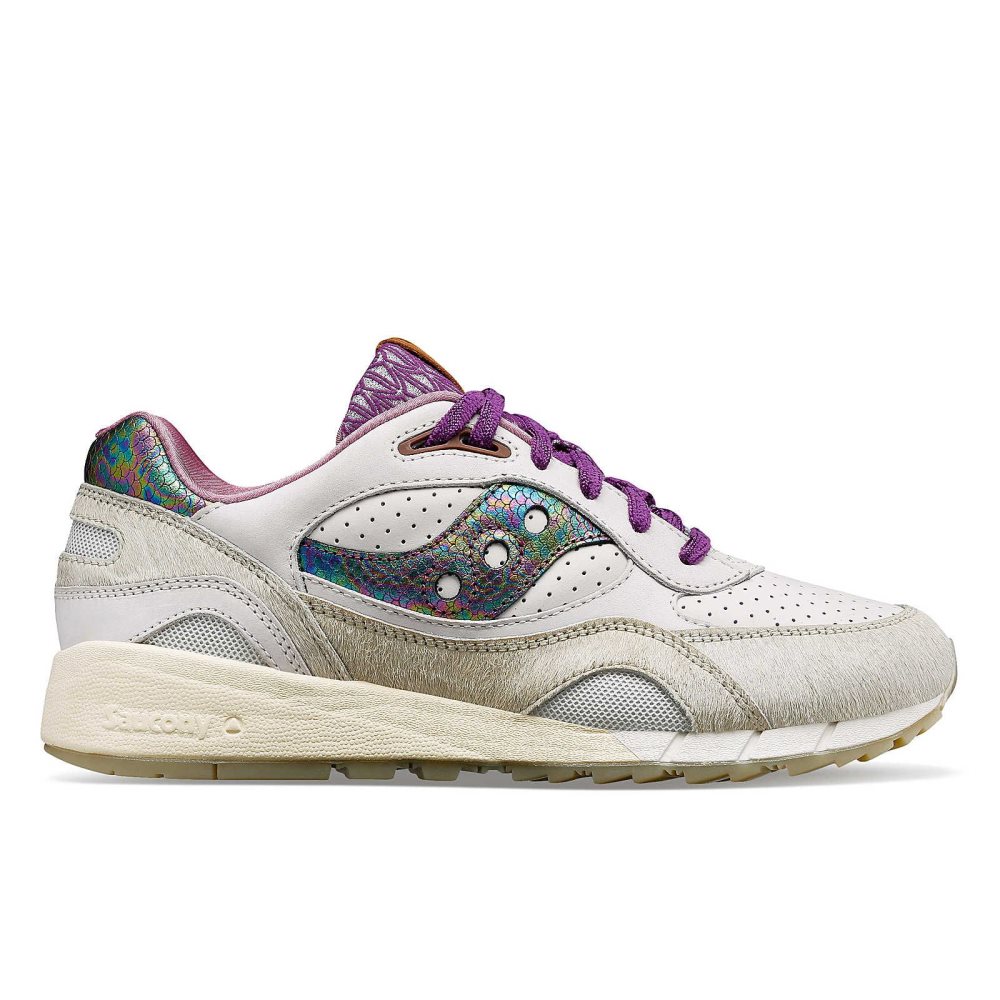 Saucony Shadow 6000 Phoenix Kremowe Kolorowe | 70328-WPKX