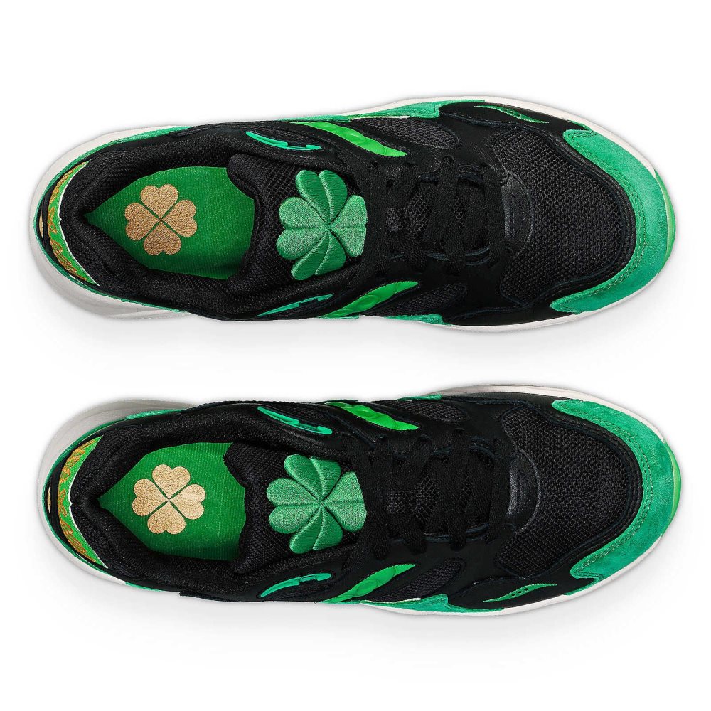 Saucony Shamrock Grid Shadow 2 Czarne Zielone | 53012-KFJE