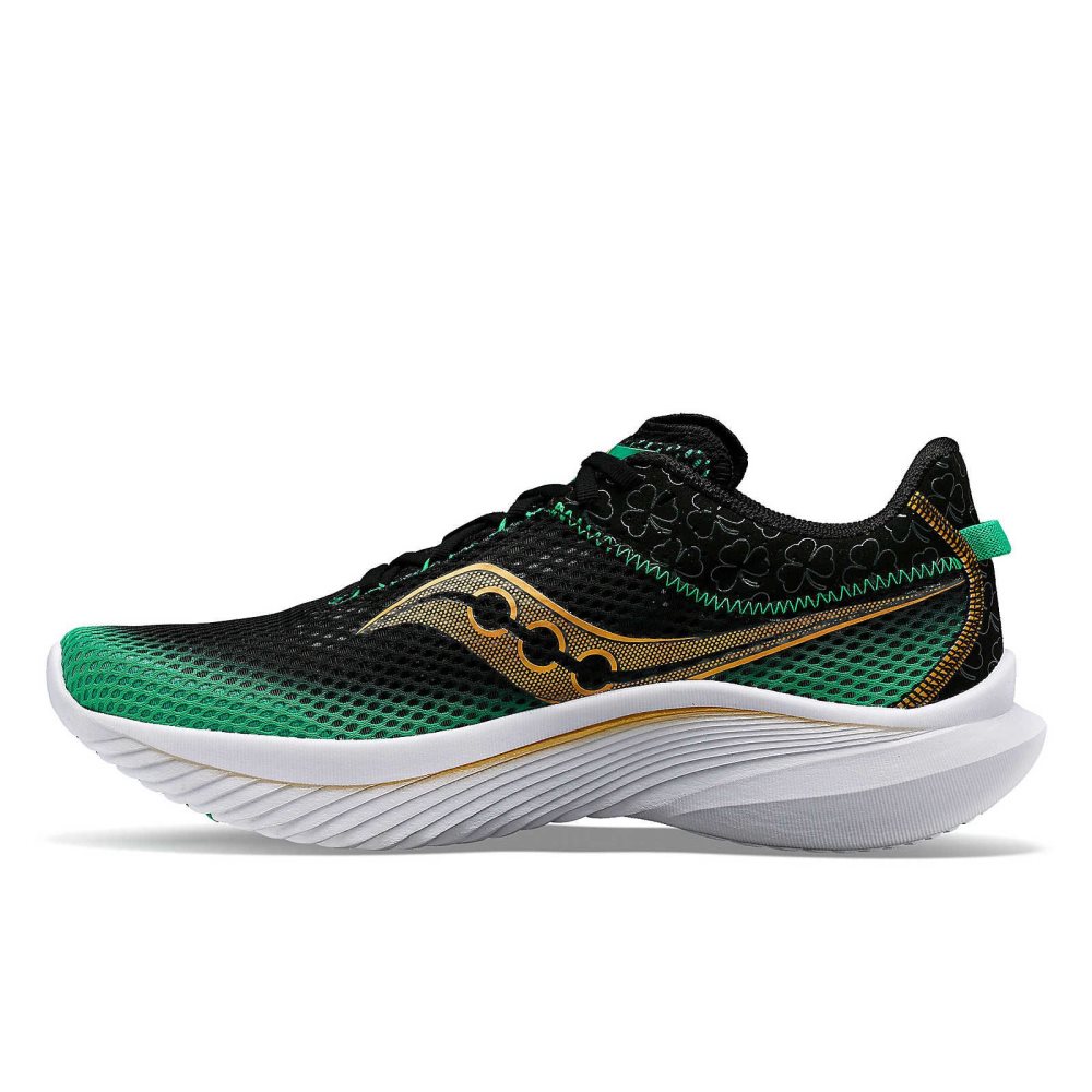 Saucony Shamrock Kinvara 14 Czarne Zielone | 64015-RALW