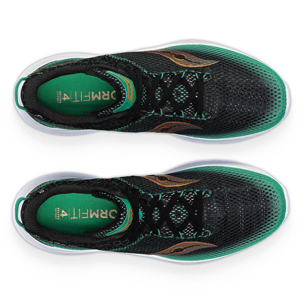 Saucony Shamrock Kinvara 14 Czarne Zielone | 64015-RALW