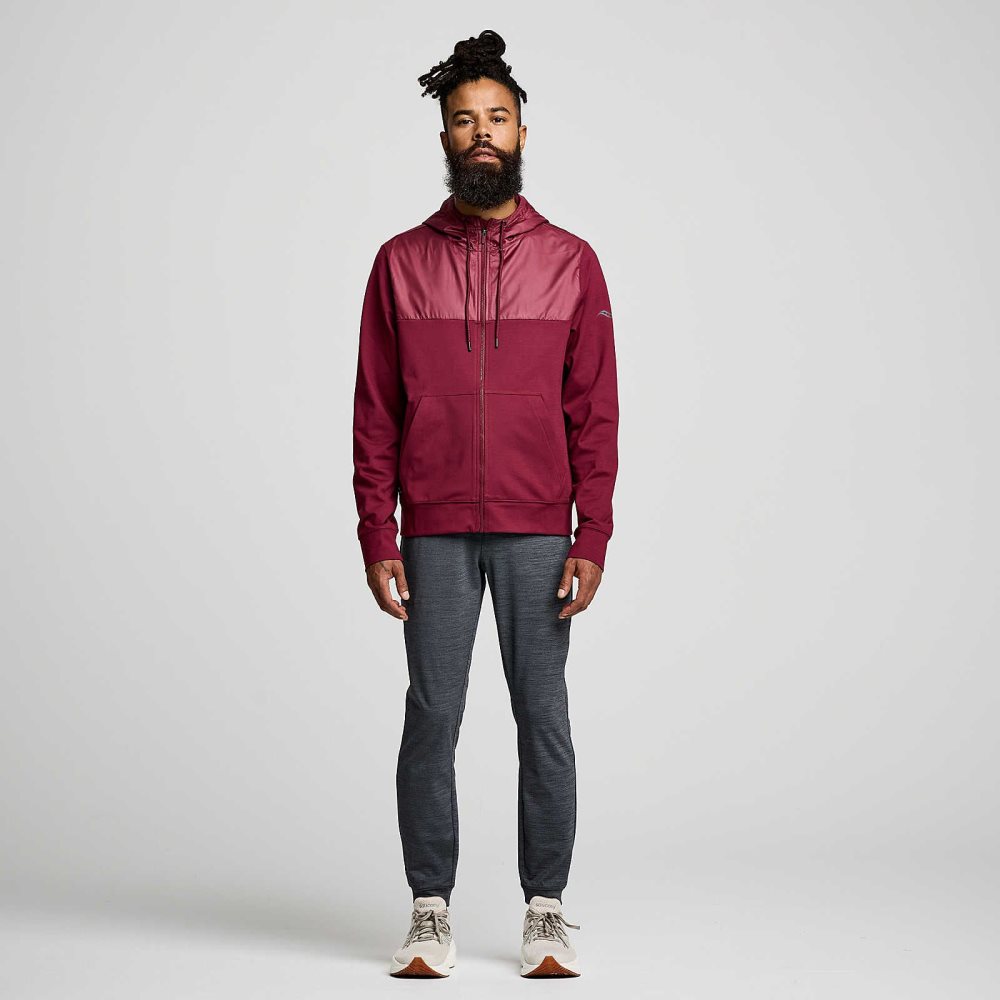 Saucony Solstice Zip Hoody Sundown Heather | 10629-BQFP