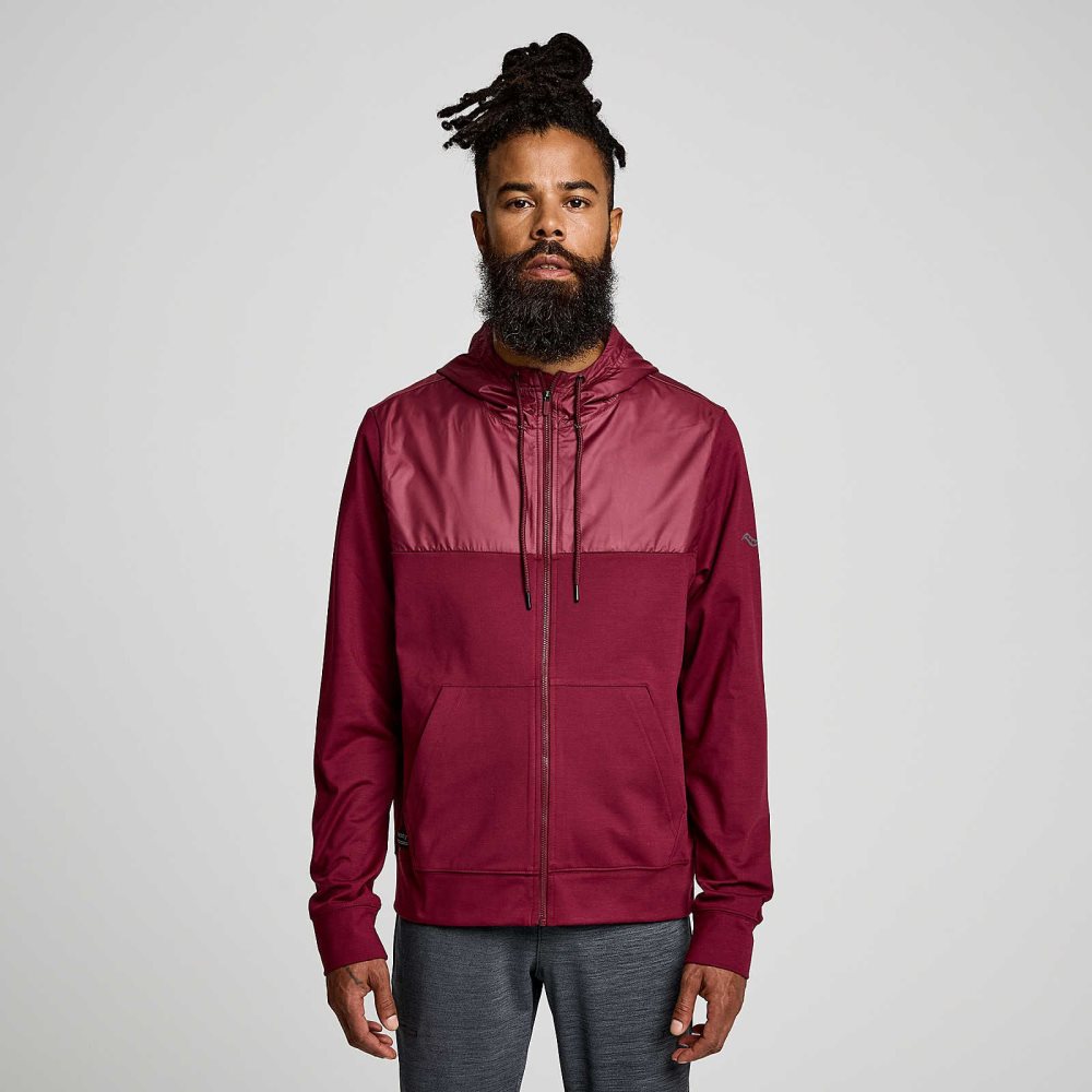 Saucony Solstice Zip Hoody Sundown Heather | 10629-BQFP