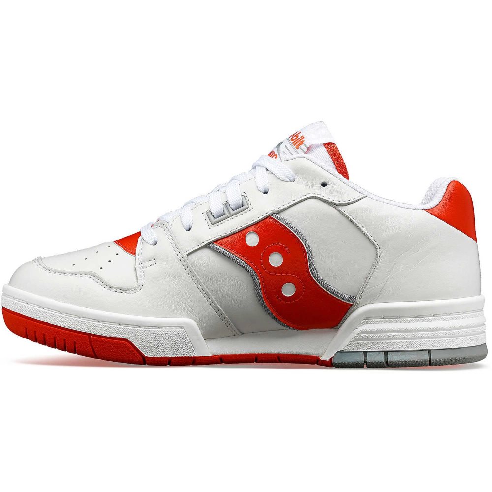 Saucony Spot-Bilt Sonic Low Białe Czerwone | 56028-XILM