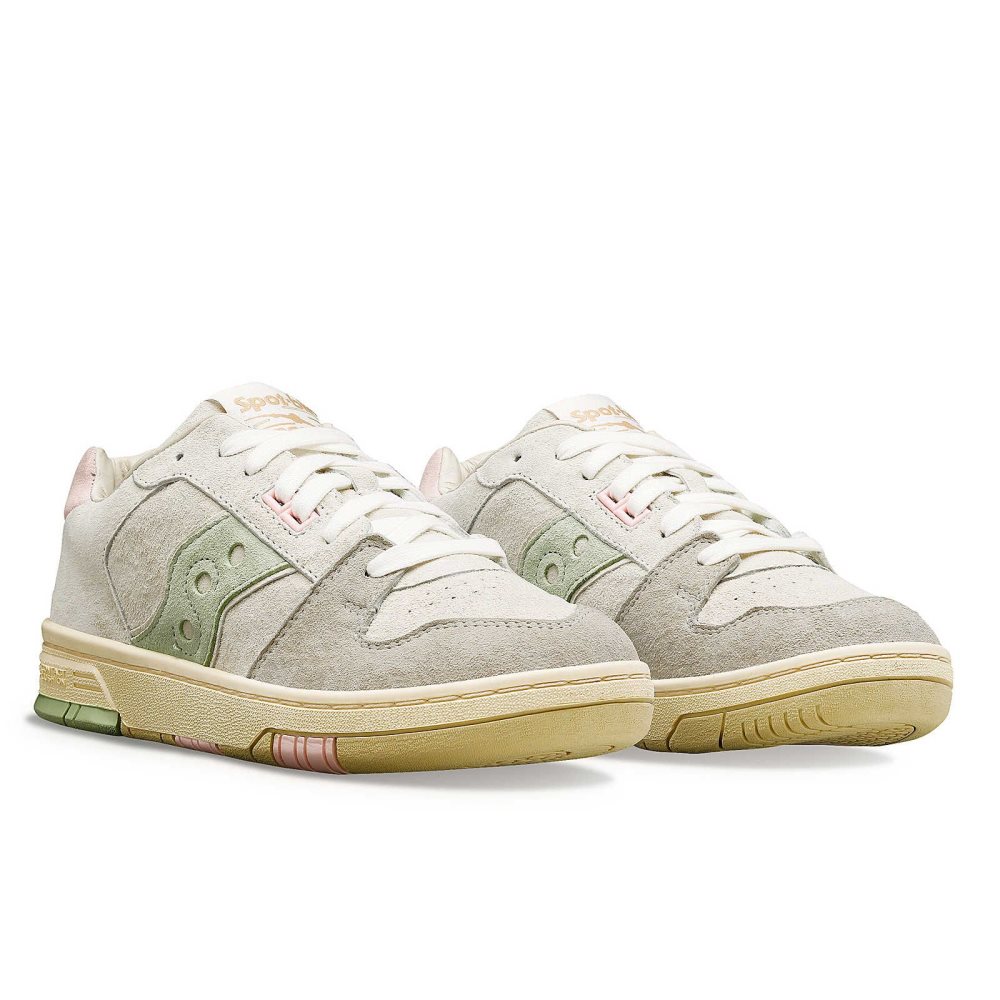 Saucony Spot-Bilt Sonic Low Głęboka Beżowe Zielone | 28439-XTHQ