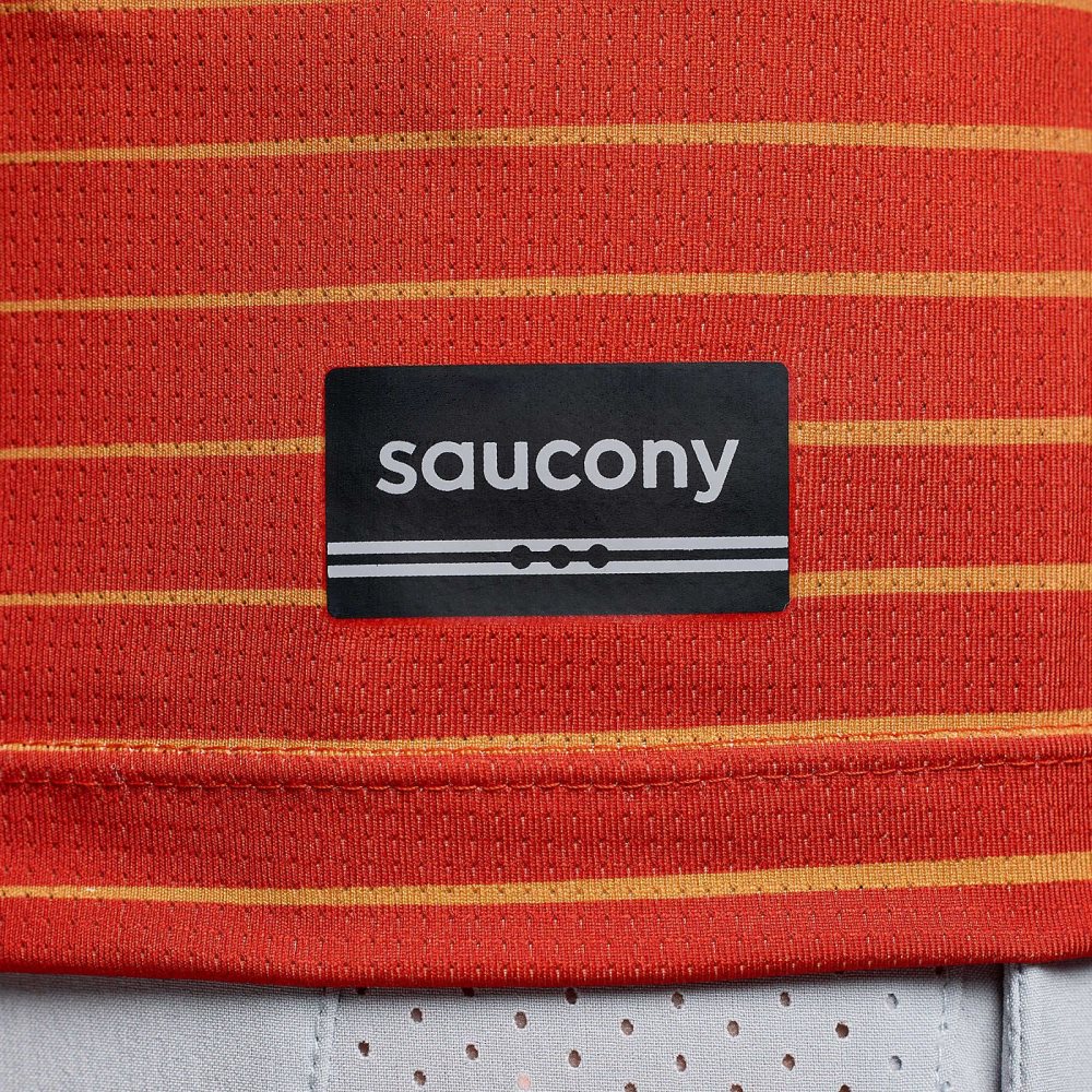 Saucony Stopwatch Graphic Singlet Confident Print | 24819-ITNQ