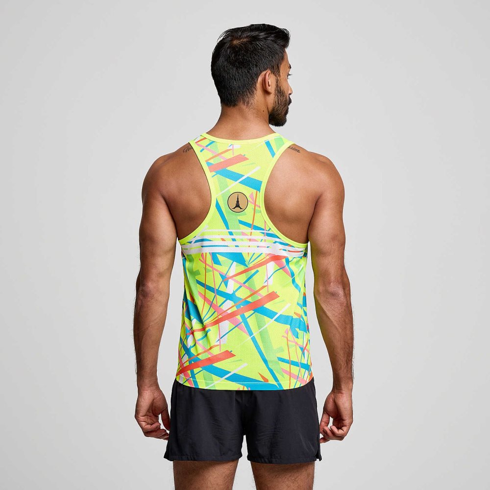 Saucony Tokyo Stopwatch Graphic Singlet Tokyo 2024 | 97308-NLJR