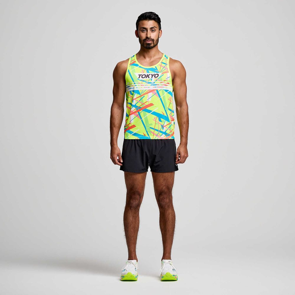 Saucony Tokyo Stopwatch Graphic Singlet Tokyo 2024 | 97308-NLJR