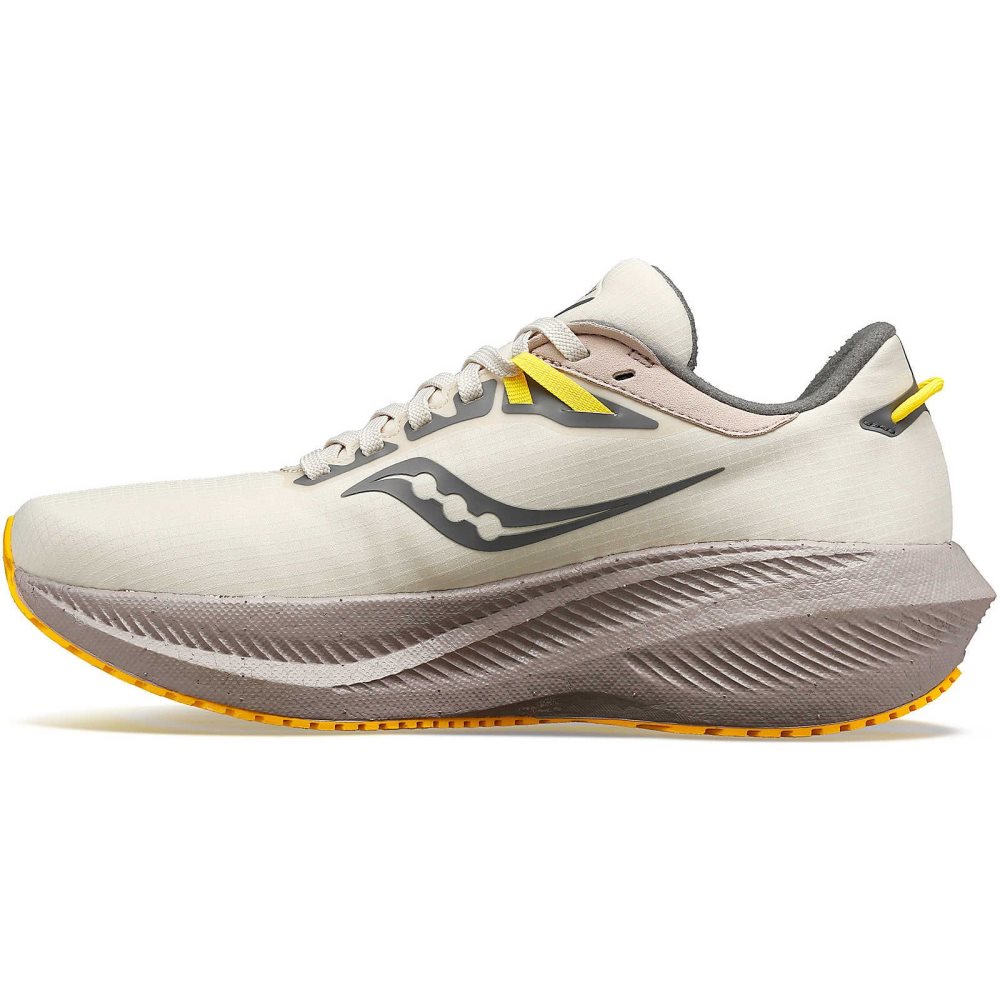 Saucony Triumph 21 RUNSHIELD Beżowe | 47291-OMKN