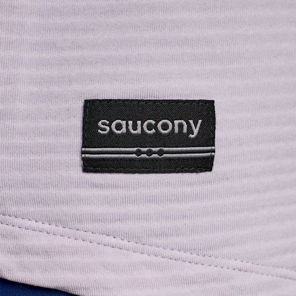 Saucony Triumph 3D 1/2 Zip Fioletowe | 29431-PBQU